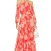 Smocked Waist Halter Maxi Dress Rose Of Sharon