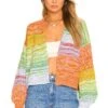Ombre Cardigan Papaya Multi