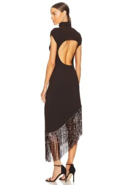 Bordeaux Midi Dress Brown