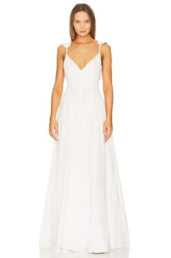 Vola Maxi Dress Ivory
