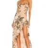 X REVOLVE Eden Gown Juniper Floral