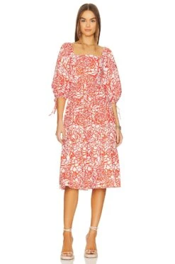 Francine Midi Dress Gardenia