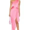 Palmira Maxi Dress Pink Ribbon