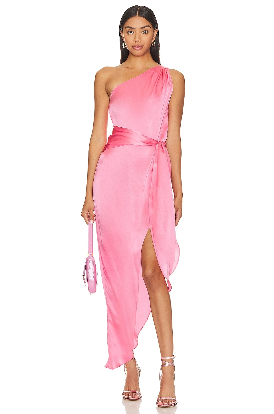 Palmira Maxi Dress Pink Ribbon