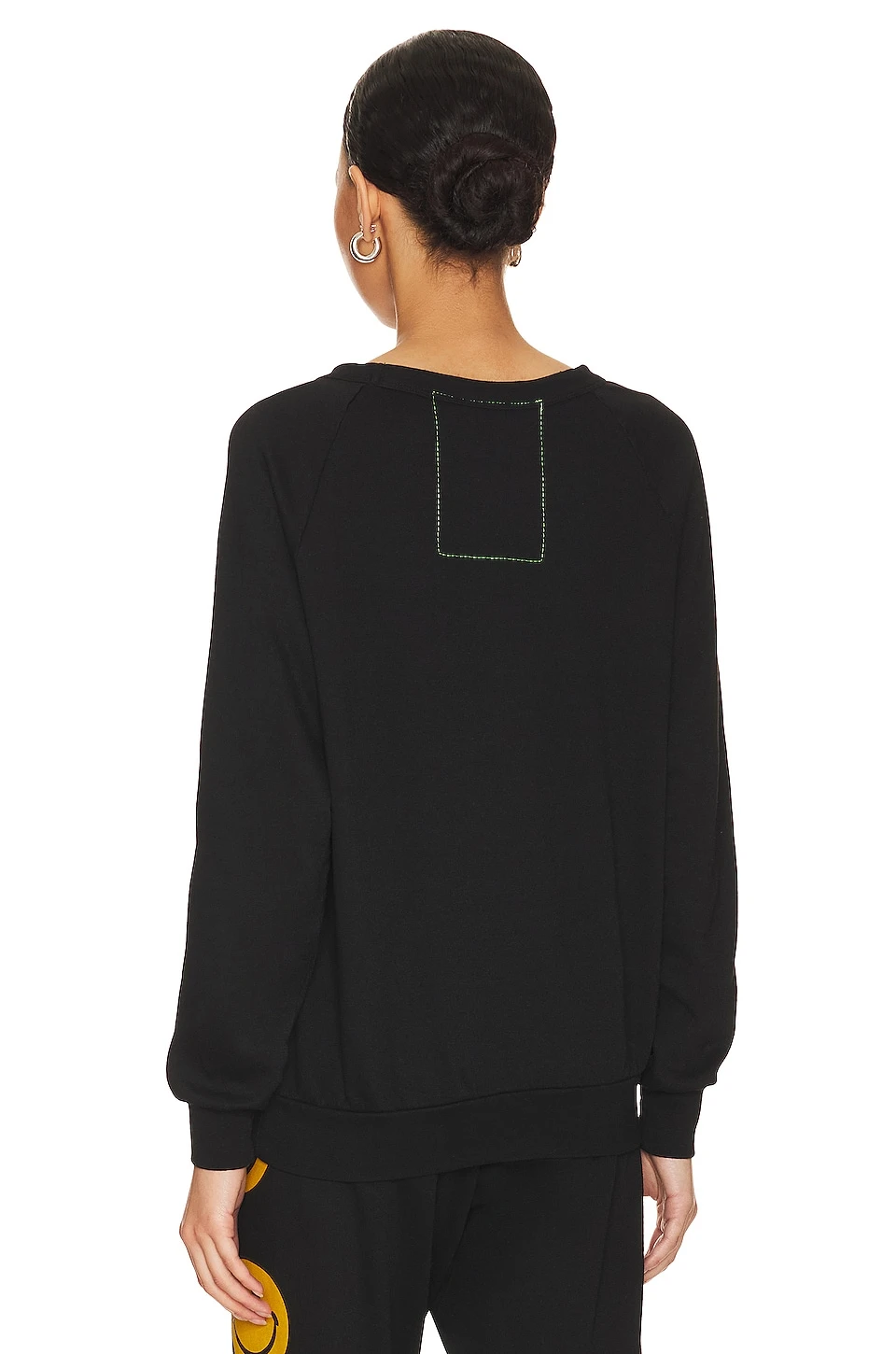 Smiley 2 Crew Sweatshirt Black - Image 3