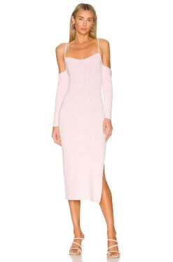 Bardot Stella Knit Dress Sorbet Pink
