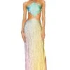 Kira High Neck Maxi Dress Halo