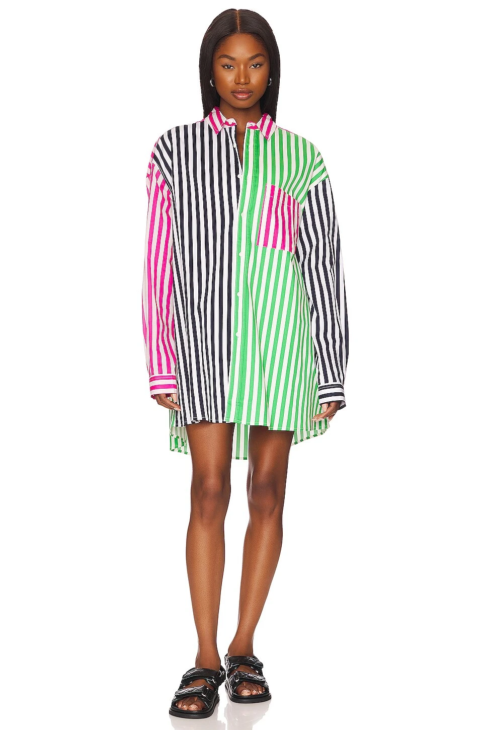 Benny Shirt Pink, Green, & Black - Image 2