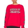Queen Of Hearts Sweater Scarlet
