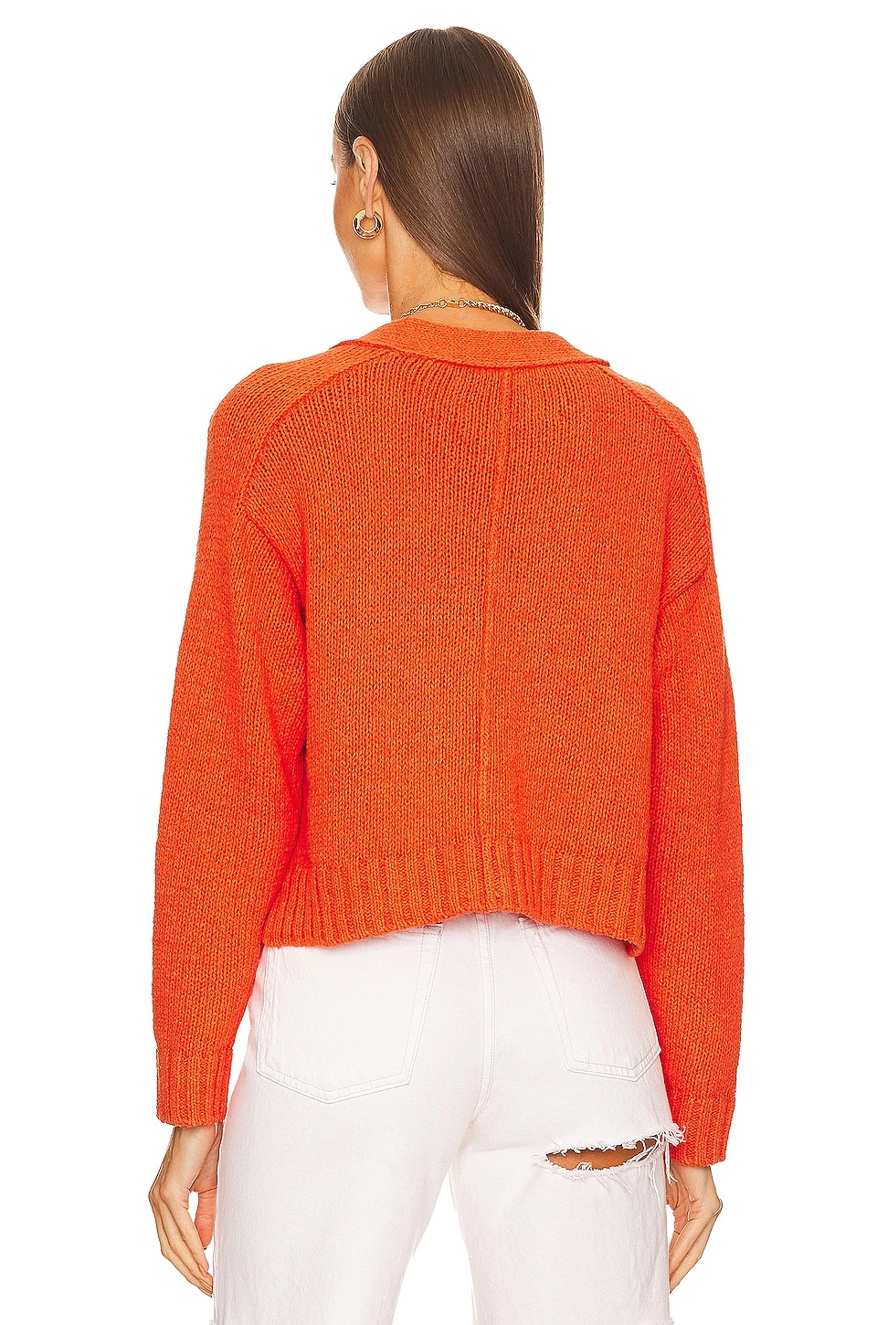 Cropped Cardigan Papaya - Image 3