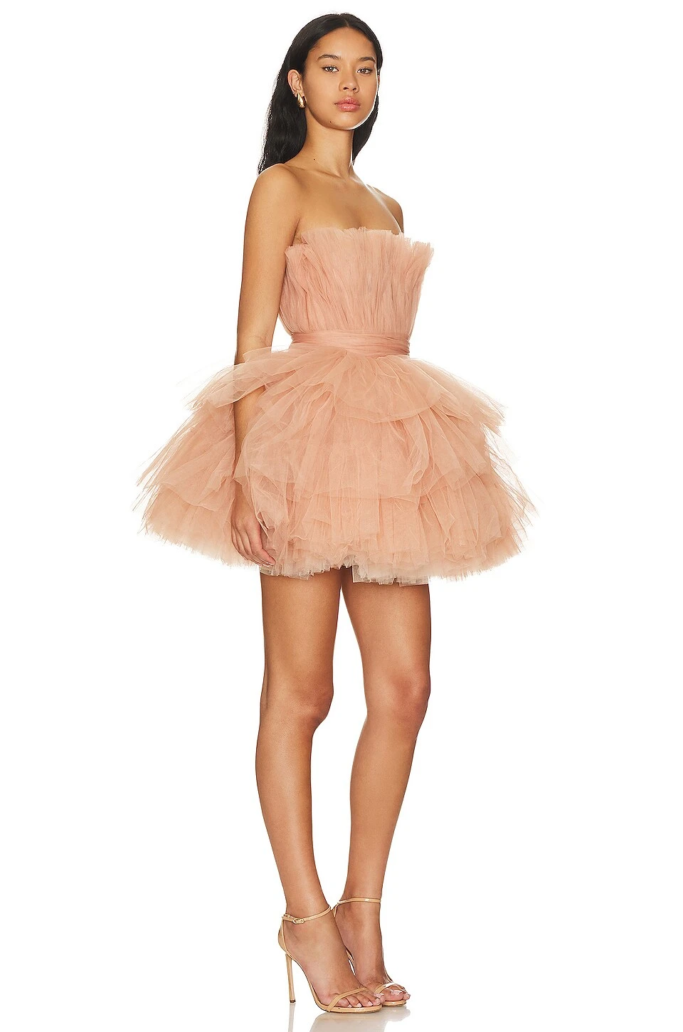 Anna Tiered Dress Nude - Image 2