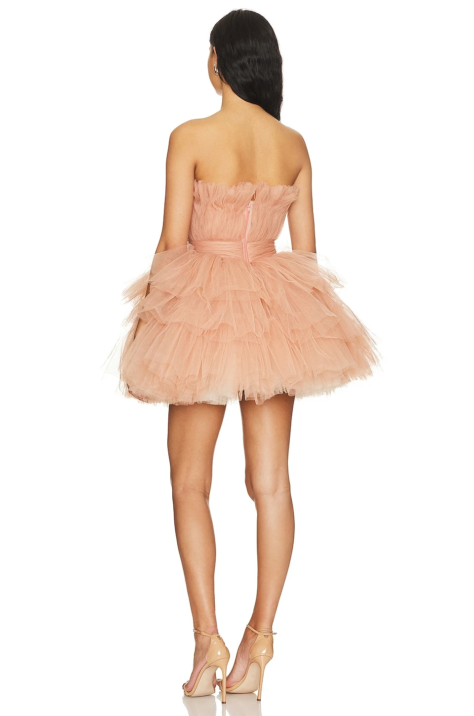 Anna Tiered Dress Nude - Image 3