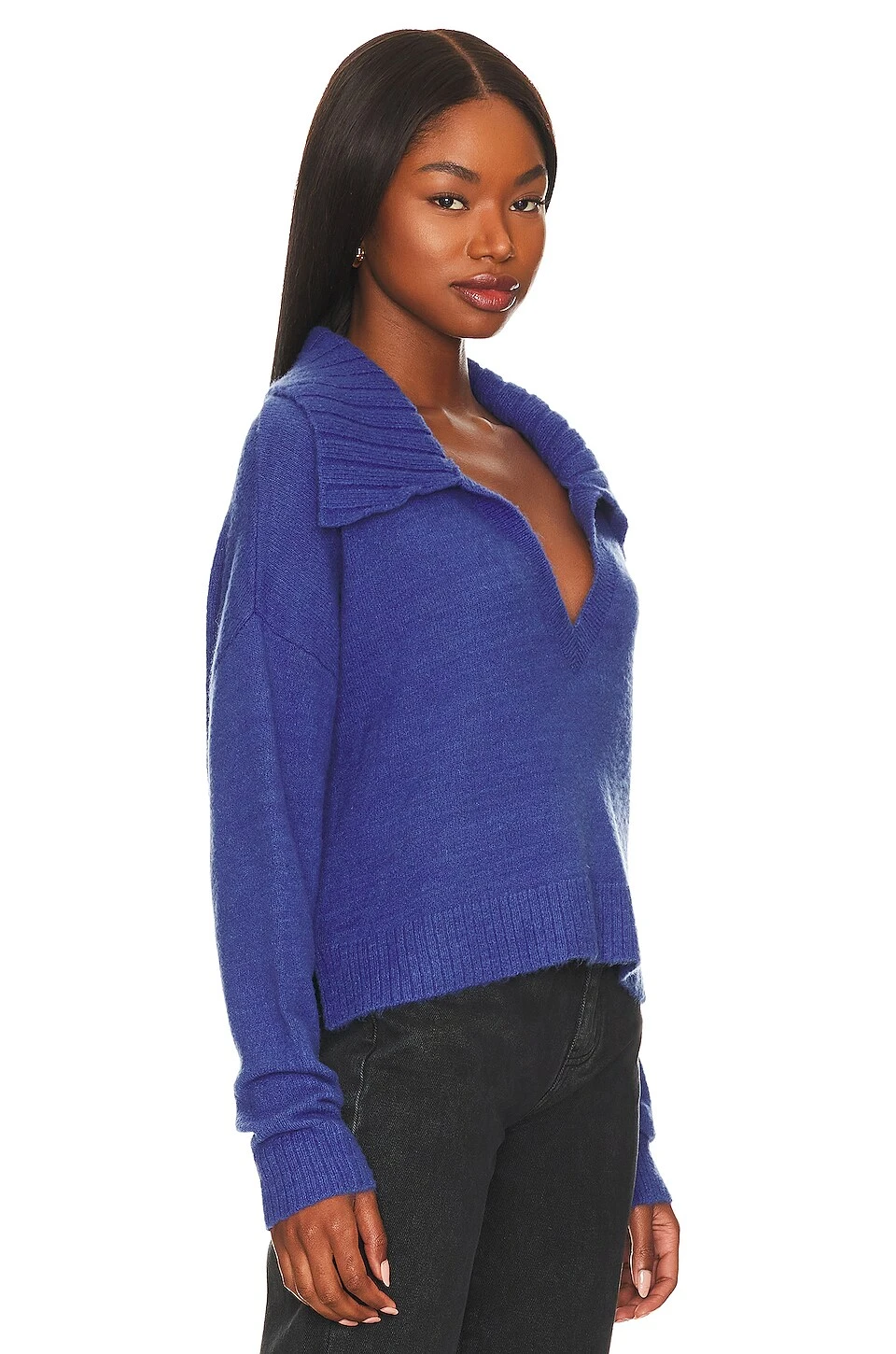 Yvonne Polo Sweater Blue Jay - Image 2