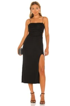 Cinq A Sept Mariah Midi Dress Black