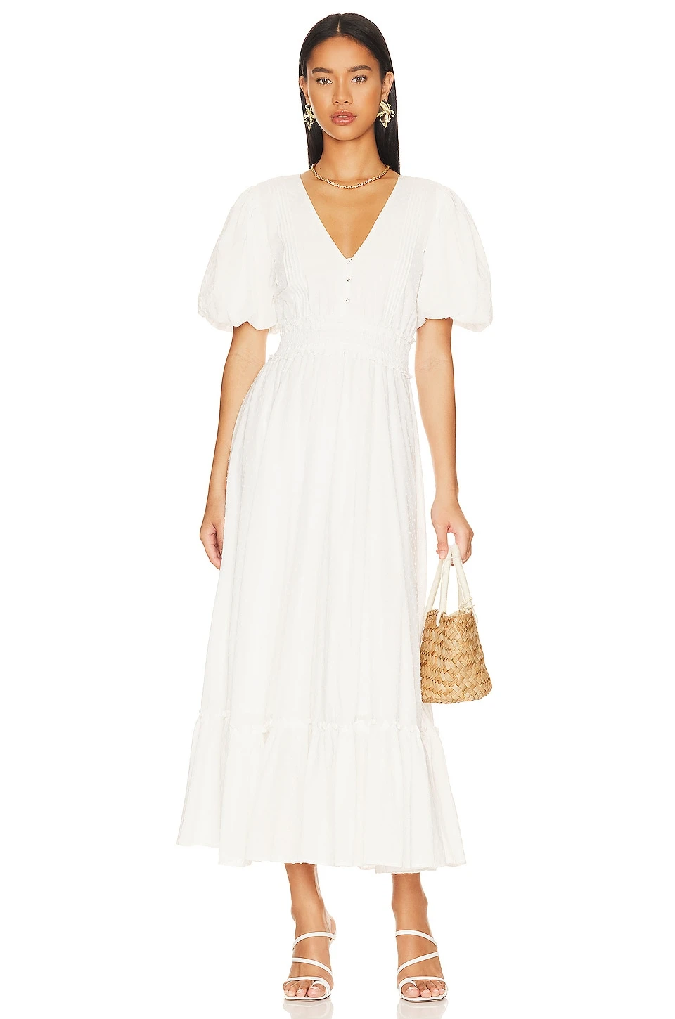 Corah Ankle Dress Ivory