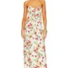 Kaia Gown Yellow Red Blanc Floral
