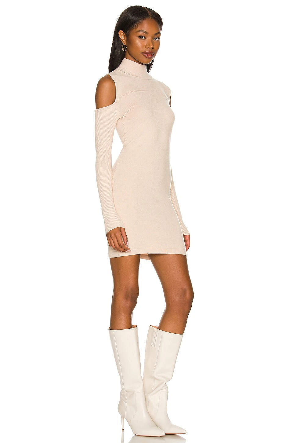 Camila Coelho Taylor Sweater Dress Taupe Nude - Image 2