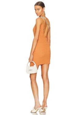 Camila Coelho Ursula Mini Dress Ginger Orange