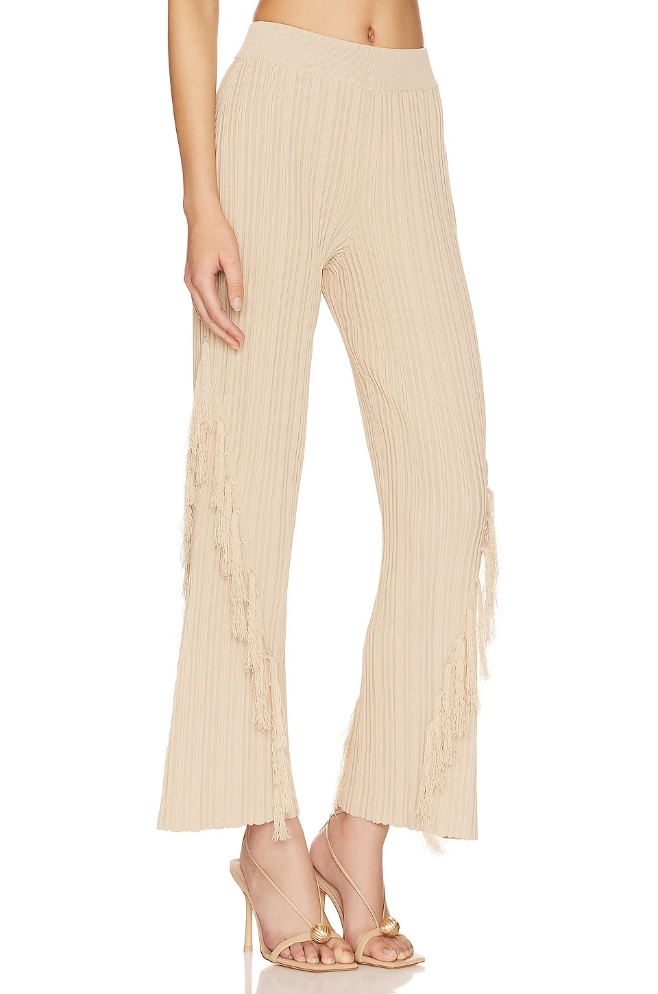 Cult Gaia PANTALON MAUDE KNIT Ecru - Image 2