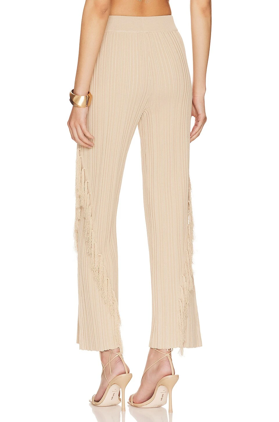 Cult Gaia PANTALON MAUDE KNIT Ecru - Image 3