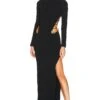 Cut Out Maxi Dress Black