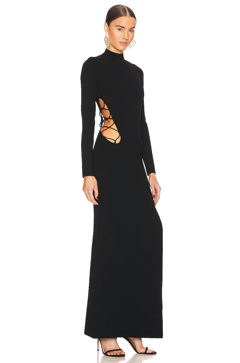 Cut Out Maxi Dress Black - Image 2