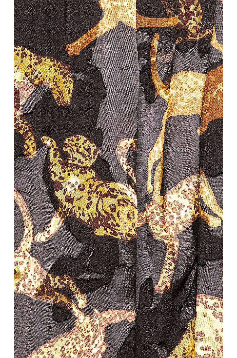 Gloria Mini Dress Black & Gold Cats - Image 4