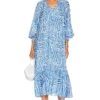 DIANE VON FURSTENBERG Fortina Dress April Tiger Signature Blue
