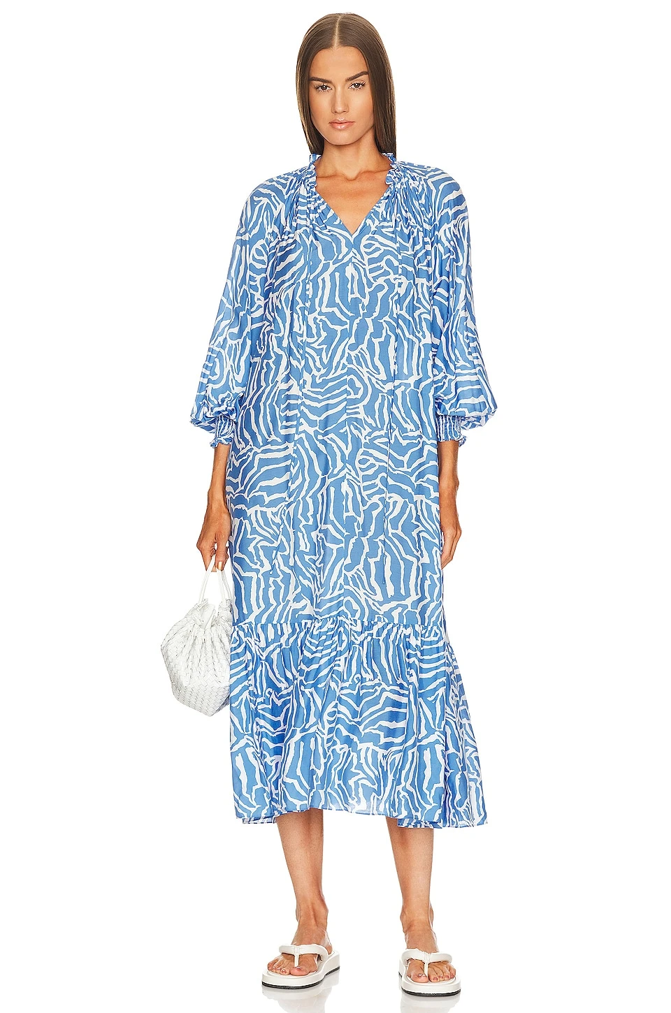 DIANE VON FURSTENBERG Fortina Dress April Tiger Signature Blue