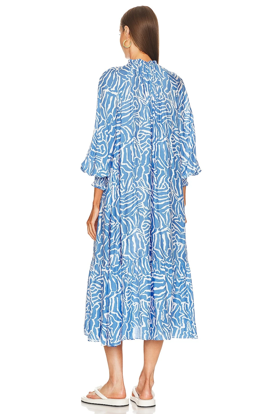 DIANE VON FURSTENBERG Fortina Dress April Tiger Signature Blue - Image 3