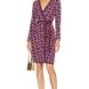 DIANE VON FURSTENBERG Edwina Dress Venice Geo Brown