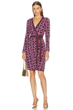 DIANE VON FURSTENBERG Edwina Dress Venice Geo Brown