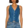 Ava Vest Dark Wash