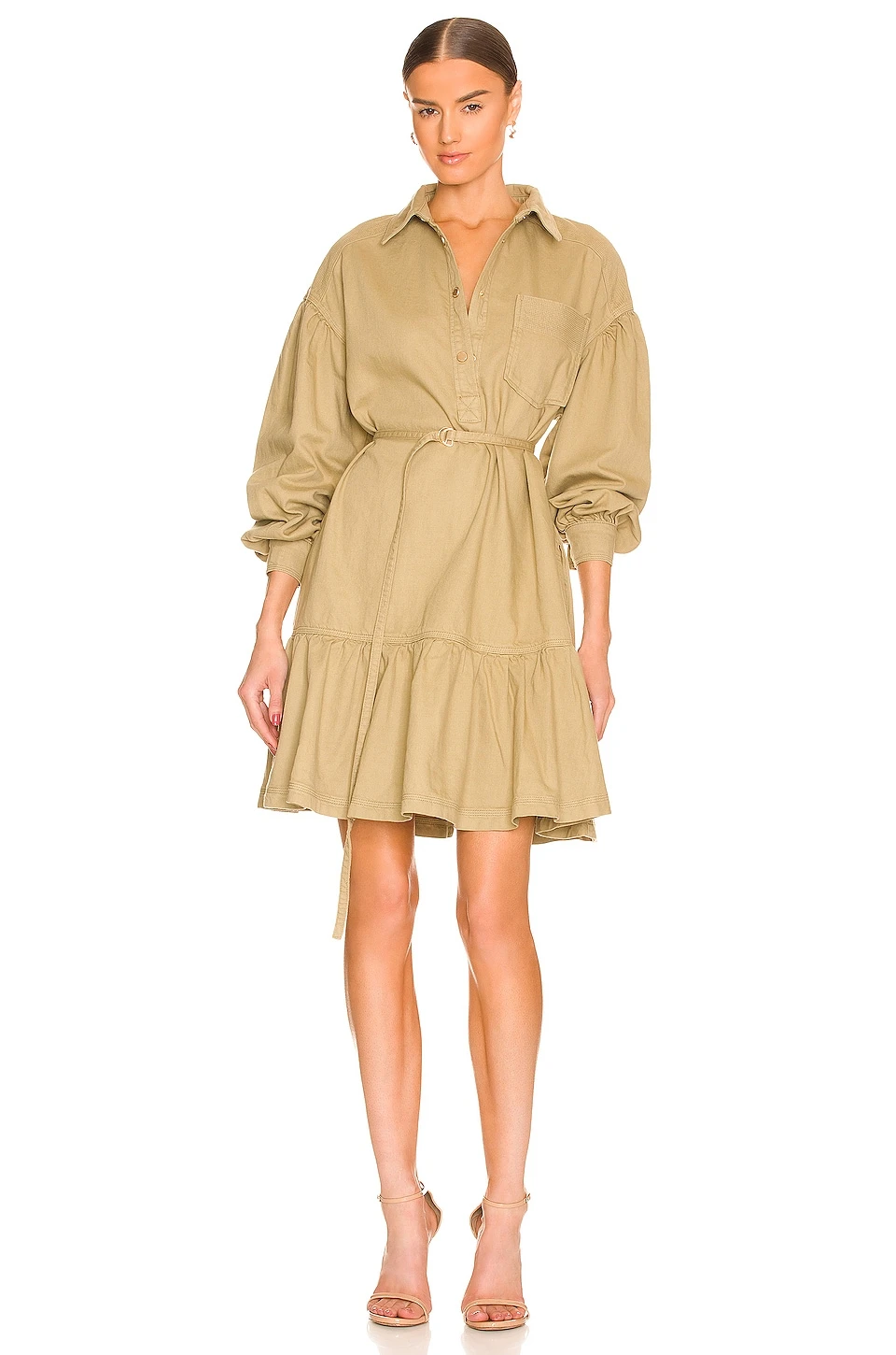 ESSENTIEL ANTWERP Buplift Oversized Denim Dress Crocodile Dundee - Image 4