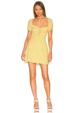 Faithfull The Brand Domenica Mini Dress Marigold Careyes Floral