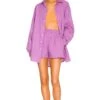 Faithfull The Brand Vega Shirt Dress Grape