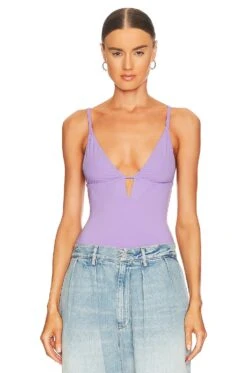 Fleur Du Mal 3 Way Bodysuit Light Lilac