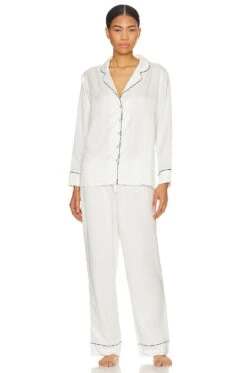 CONJUNTO PIJAMA KAMIE NOTCH Ivory