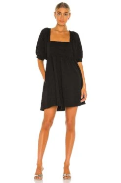 FREE PEOPLE Violet Mini Dress Black