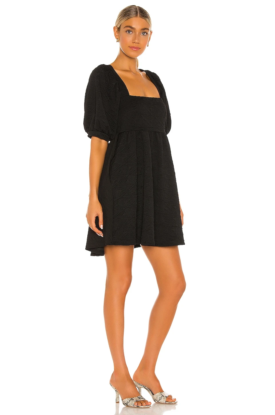 FREE PEOPLE Violet Mini Dress Black - Image 2