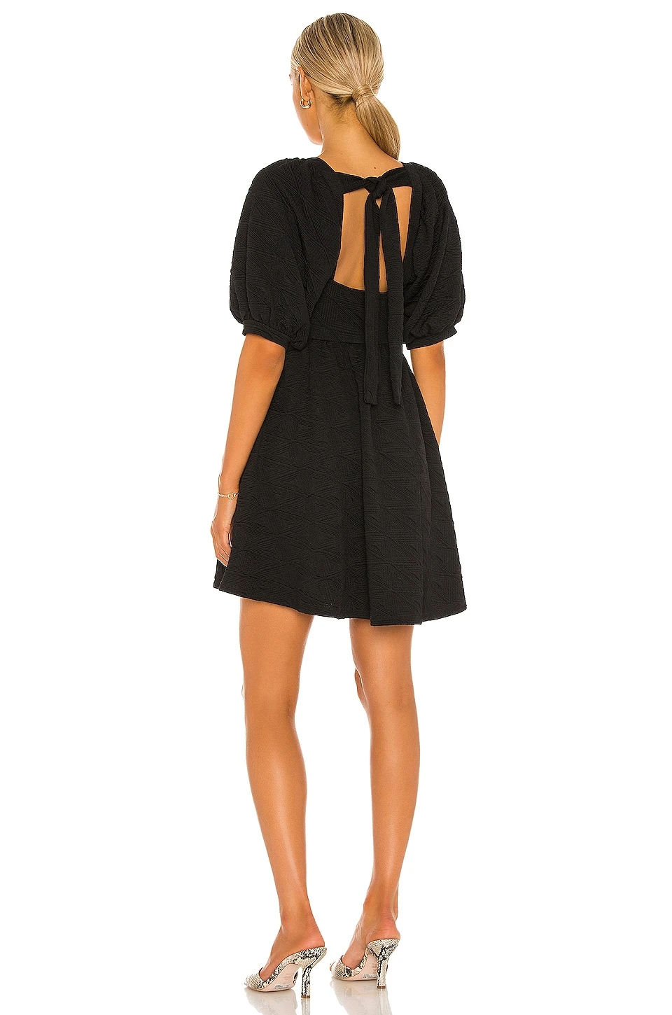 FREE PEOPLE Violet Mini Dress Black - Image 3