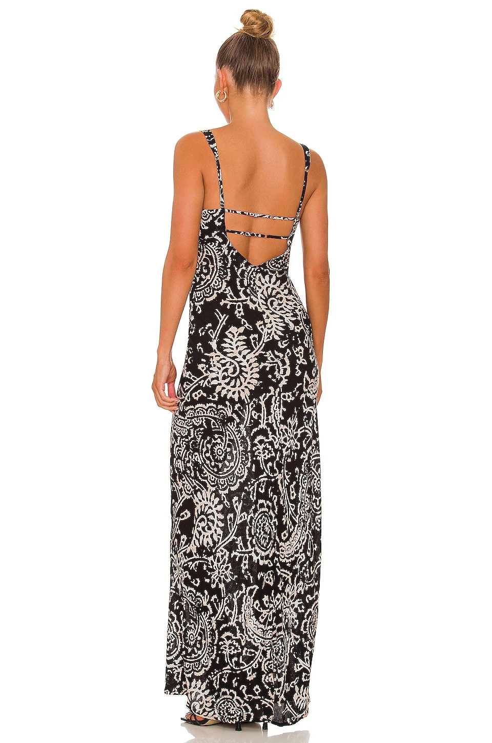 FREE PEOPLE Mystical Mindset Printed Dress Black Combo - Image 3