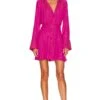 FREE PEOPLE Everly Shirtdress Pink Phenom