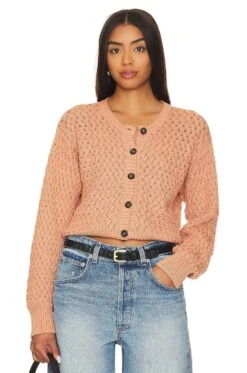 The Stable Cardigan Natural Dyed Acacia