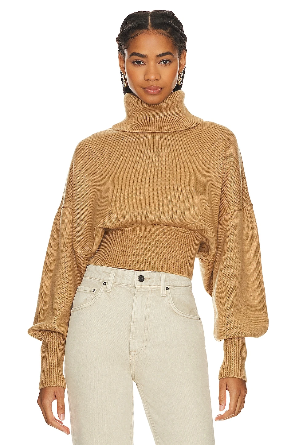 Jovany Turtleneck Sweater Camel