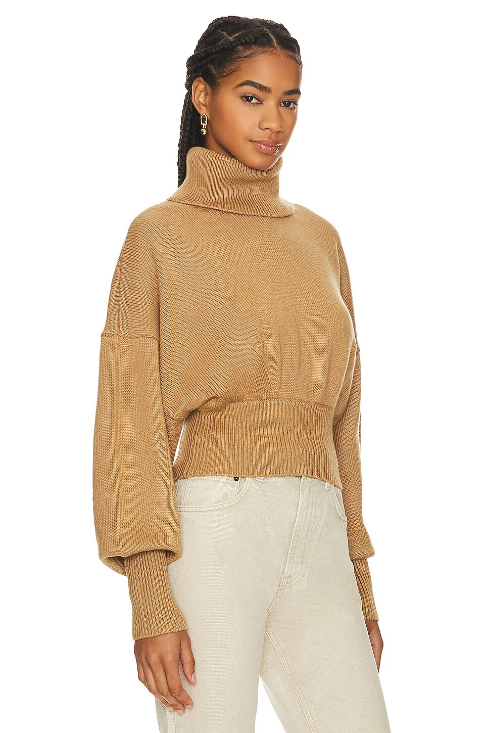 Jovany Turtleneck Sweater Camel - Image 2