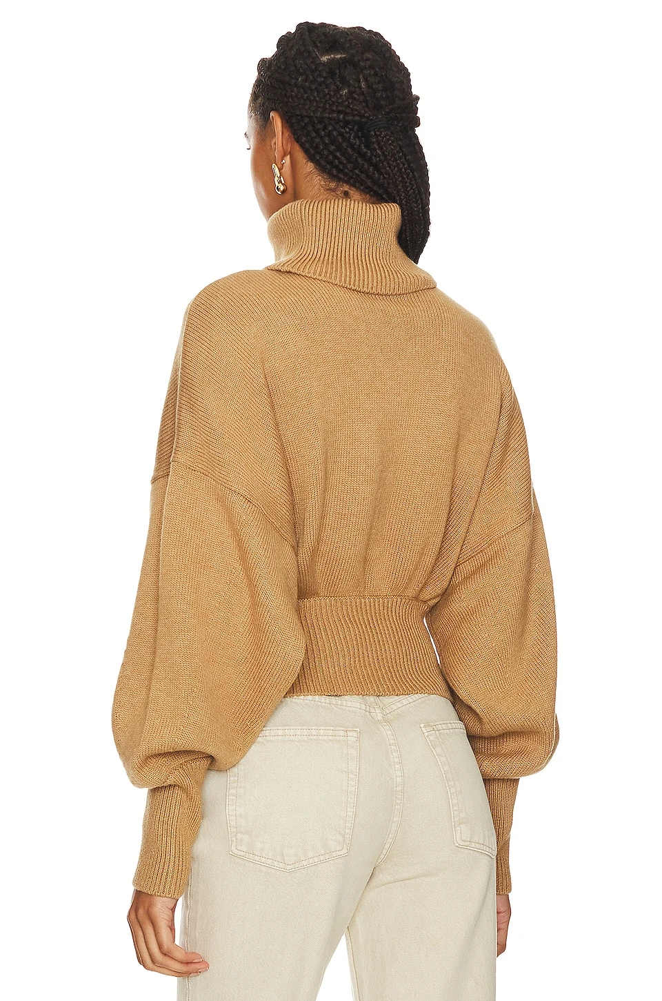 Jovany Turtleneck Sweater Camel - Image 3