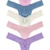 HANKY PANKY X REVOLVE Low Rise Thong 5-pack Monday Morning, Grey Mist, Moon Crystal, Fairy Dust, & Marshmallow