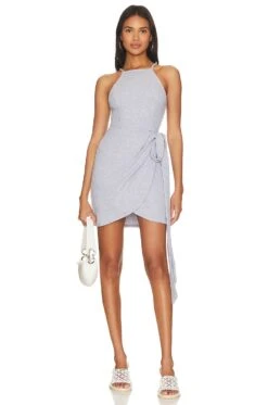 X REVOLVE Rya Dress Heather Grey