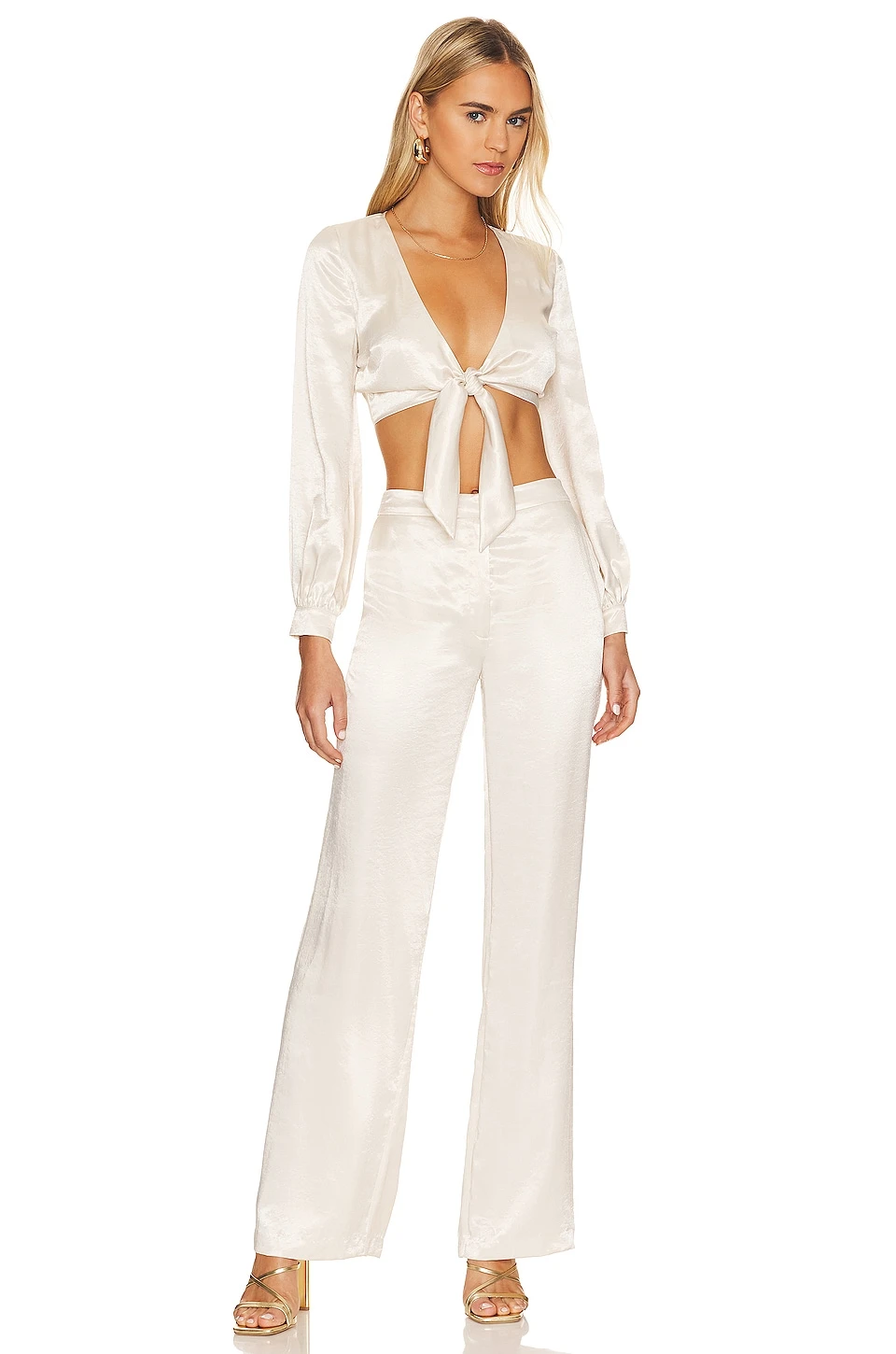 X REVOLVE Selita Top Ivory - Image 5